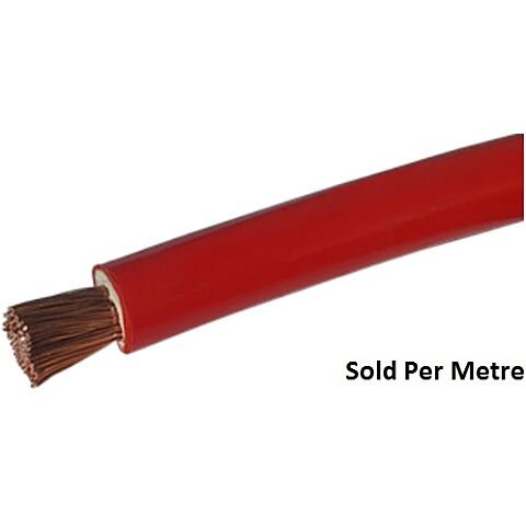 Solarix 16mm2 Battery Power Cable Per Metre Red