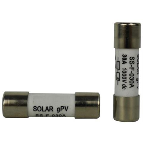 Solarix 30A Solar Photovoltaic Fuse 38mm x 10mm