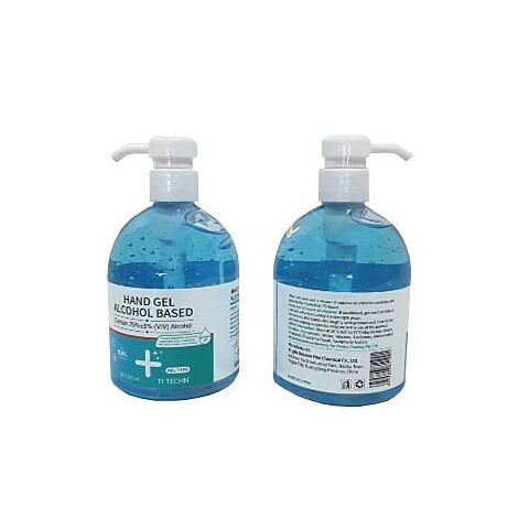 Casey TI Techn 500ml Medical Grade Blue Hand Gel Alcohol Based Sanitiser in Pump Spray Bottle-75% Alcohol