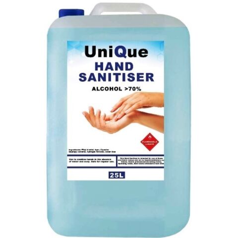 Casey UniQue HanPro 25 Litre Hand and Surface Alcohol Based Sanitiser-70% Ethanol Alcohol Hydrogen Peroxide 