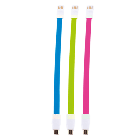 Whizzy Designer 3 Pack Micro USB Charge And Data Sync Cable-22cm Cable Length