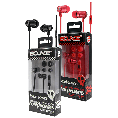 Bounce beat series Earphones Black