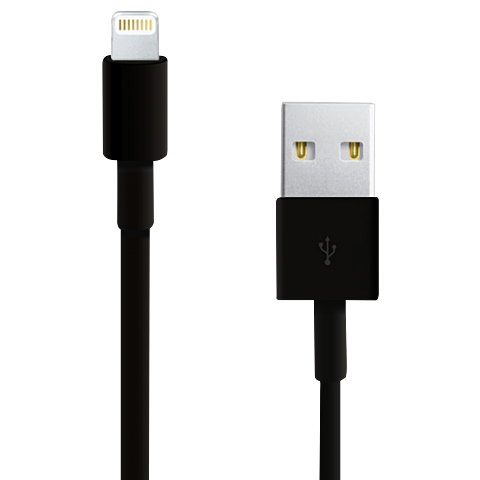 Bounce Cord series Lightning cable - Black