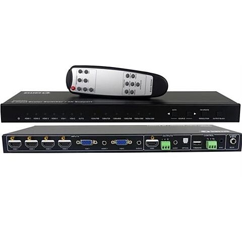 Ellies 6 Input Collaboration Switcher Scaler With 4K HDMI