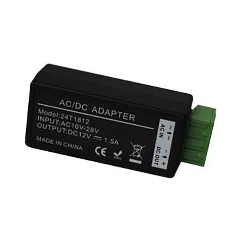Securnix AC DC Voltage converter input 16-28VAC output DC12V-1.5A-Single Pack