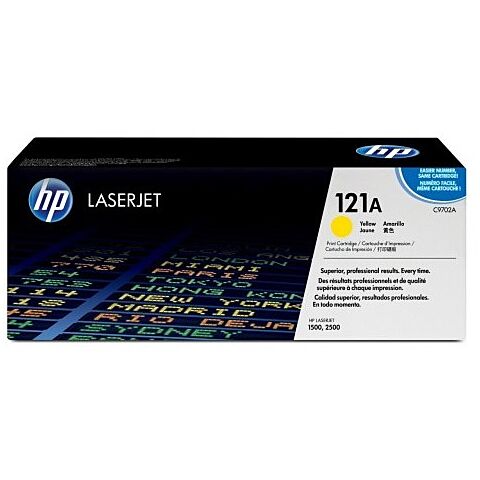 HP Original Replacement for HP 121A C9702A Yellow LaserJet Toner Cartridge