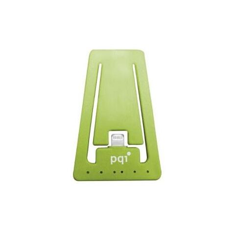 Pqi i-cable lightning 30 Green Lightning 8pins sync+charge Flat+Stand