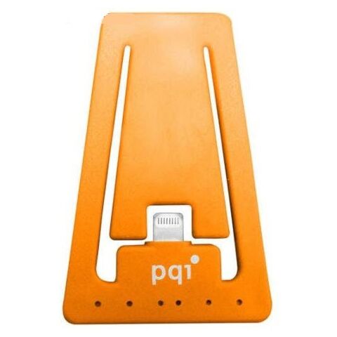 Pqi i-cable lightning 30 Orange Lightning 8pins sync+charge Flat+Stand