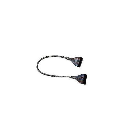 vantec 25cm (10 inch) rounded fdd cable with pull tab - 2 connectors - clear