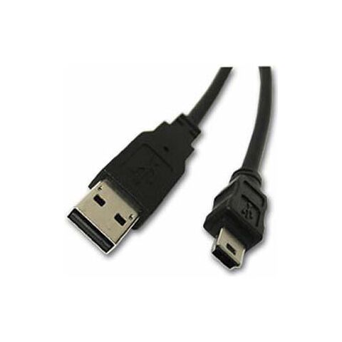 USB A Male to Mini B Male USB Cable 1.2m