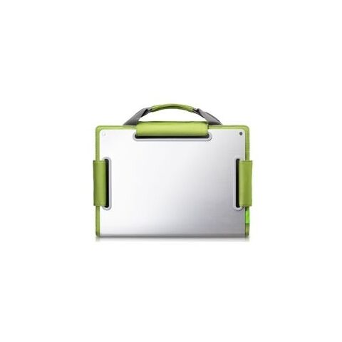 Choiix - Ergonomic Metal Sleeve for Heat Dissipation & Screen Protection - Silver & Green
