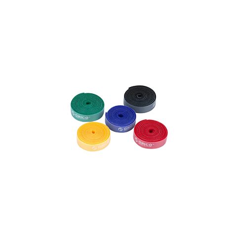 Orico velcro cable ties 5 x 1m Pack Multi Colour