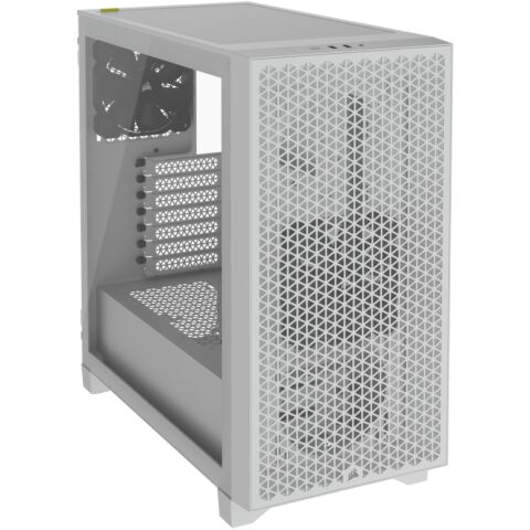 Corsair 3000D Airflow ATX Mid-Tower Tempered Glass PC case - White