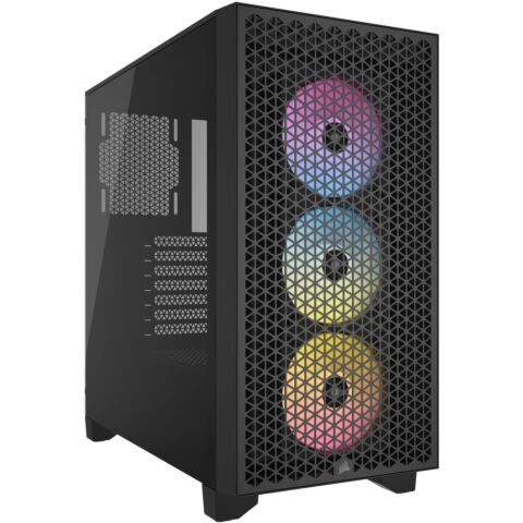 Corsair 3000D RGB Airflow ATX Mid-Tower Tempered Glass PC case - Black