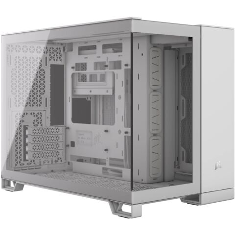 Corsair 2500X Mid-Tower Dual Chamber Micro ATX PC case - White