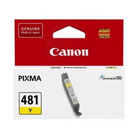 Canon CLI 481 Yellow Ink Cartridge - Compatible Printer Canon Pixma TS8140 Canon Pixma TS9140