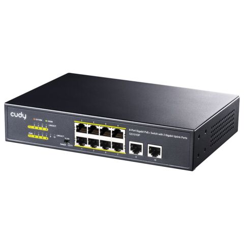 Cudy 10 Port Gigabit 8 PoE 100W PoE Switch | GS1010P