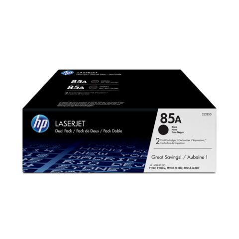 HP 85A Laserjet Black Print Cartridge - Dual Pack