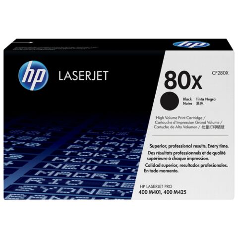 HP 80X Black High Yield Laserjet Toner Cartridge For Pro 400 Mfp M425 And M401 Series