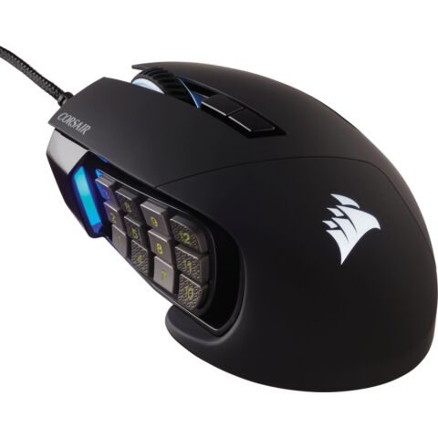 Corsair Scimitar Elite RGB Optical Moba/MMO Gaming Mouse - Black