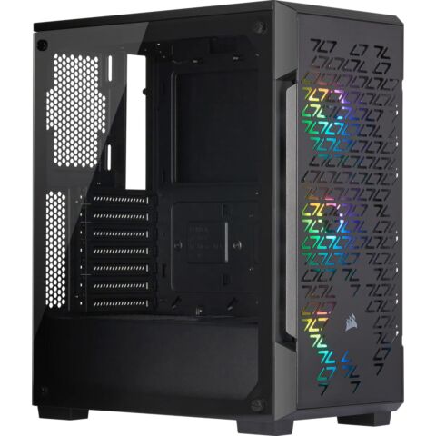 Corsair iCUE 220T RGB Airflow Tempered Glass Mid-Tower Smart Case ? Black