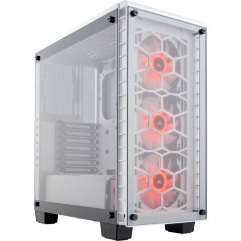 Corsair Crystal Series 460X RGB Compact ATX Mid-Tower Case ? White