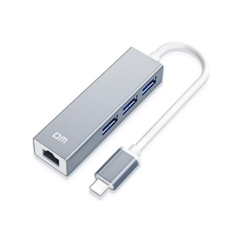 DM TYPE-C TO 3 X USB3.0 + GIGLAN - CHB013