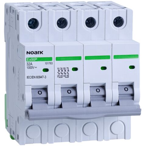 Unbranded Solar PV DC Circuit breaker (Isolator) 4 Pole 1000V 63A