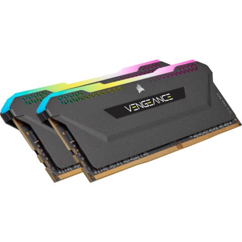 Corsair CMH32GX4M2D3600C18 Vengeance RGB Pro SL 32GB (2x16GB) DDR4-3600MHz CL18 1.35V Black Desktop Memory