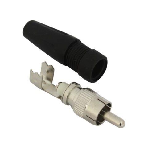 Securnix RCA male solderless connector with boot 10 Per Packet
