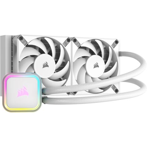 Corsair iCUE H100i Elite RGB 240mm Liquid CPU Cooler - White