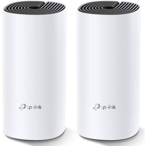 TP-Link Deco M4 AC1200 WiFi 5 Dual-Band Whole Home Mesh Gigabit White Wireless Router - 2-Pack