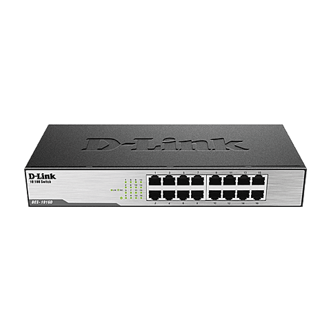 D-LINK 16 PORT 10/100 UNMANAGED SWITCH