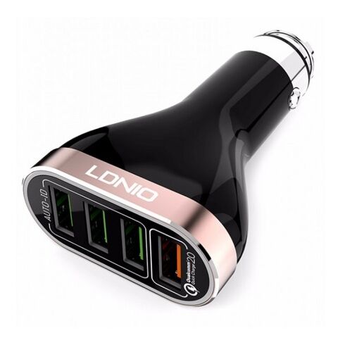 LDNIO USB Car Charger 4P 6.6A QC