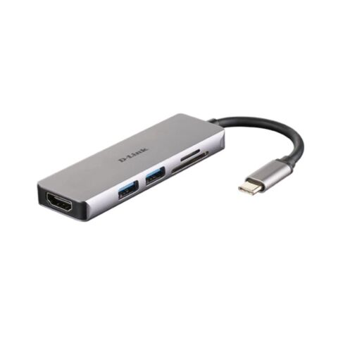 D-Link DUB-M530 notebook dock/port replicator Wired USB 3.2 Gen 1 (3.1 Gen 1) Type-C Aluminium Black