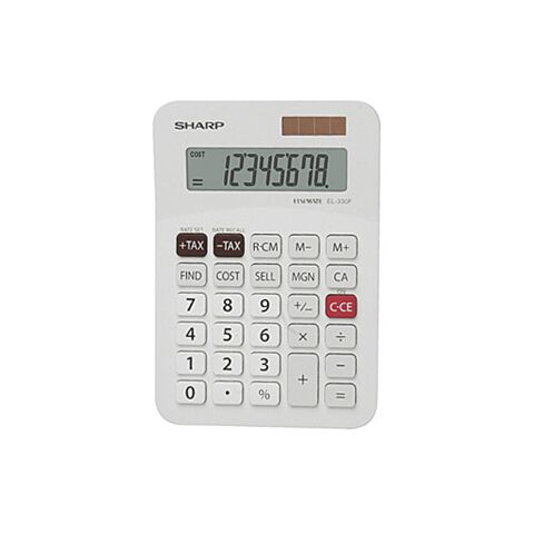 Sharp EL330AB Mini-Desk Calculator (8 digit)