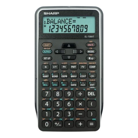 Sharp EL-738 XTB Advanced Financial Calculator