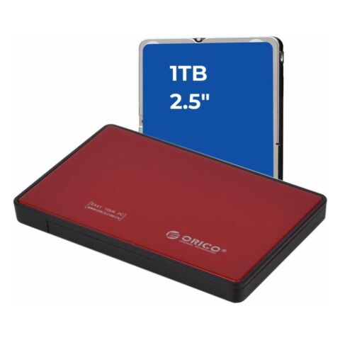 Assembled Red External 1TB HDD