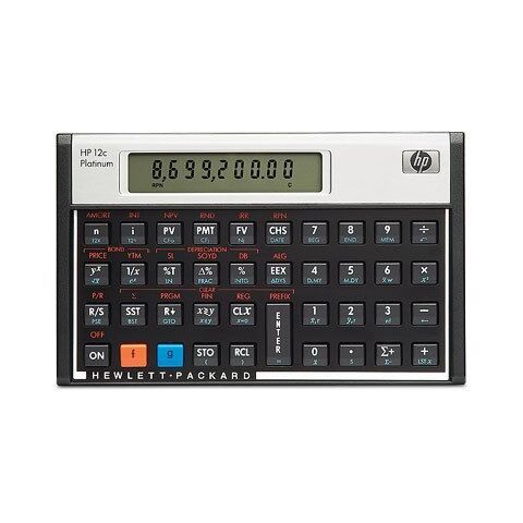 HP 12C Platinum - (Algebraic or RPN) Financial Calculator