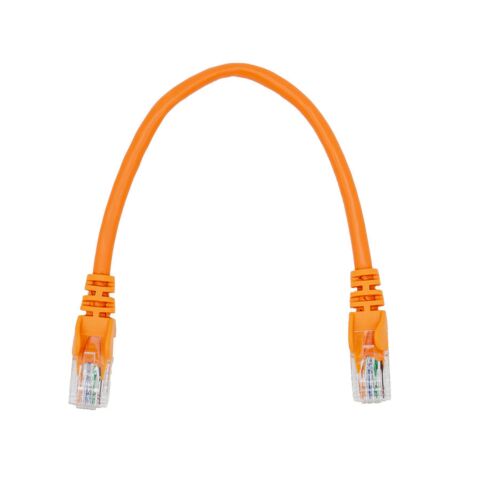Linkbasic 22cm UTP Cat5e Flylead Orange