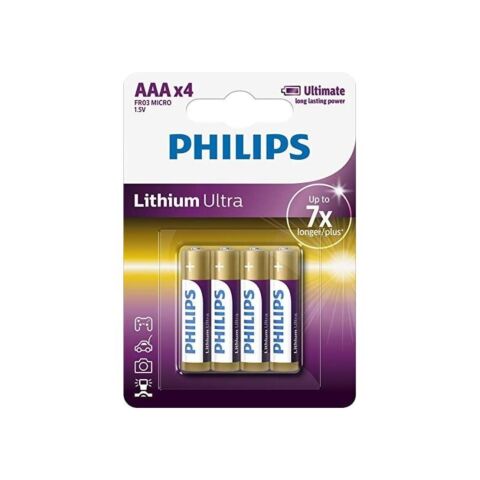 Philips Lithium Ultra AAA 4-Blister