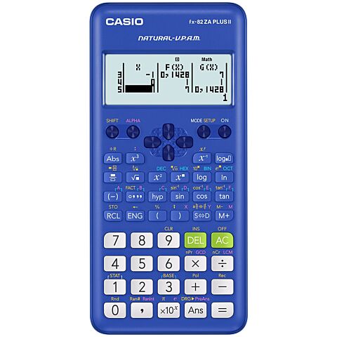 Casio FX-82ZA Plus II Scientific Calculator - Blue