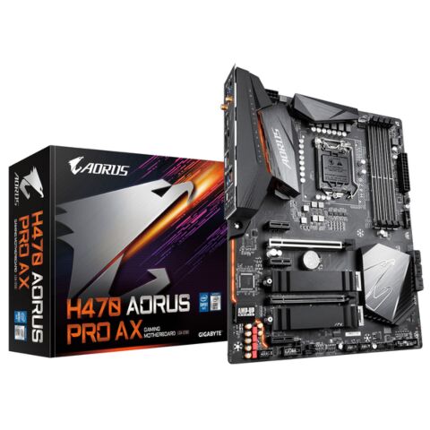 Gigabyte - H470 AORUS PRO AX Intel H470 Chipset For 10th Gen LGA ATX Motherboard