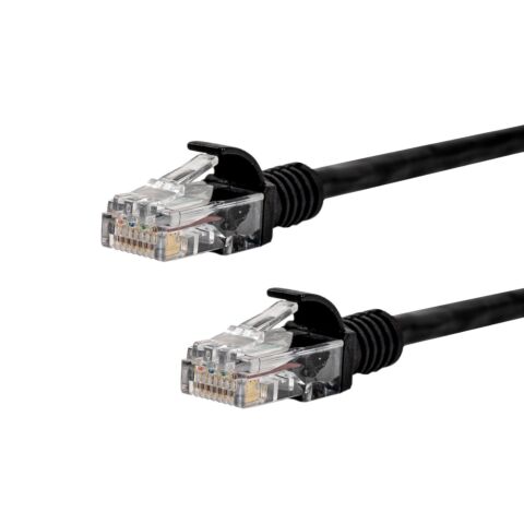 Gizzu Cat6 UTP Fly Lead Ethernet Network Cable 1m � Black