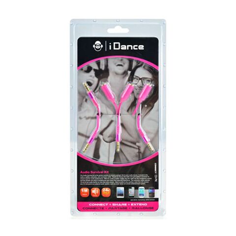 iDance Connect-C3 Audio Survival Kit - Pink