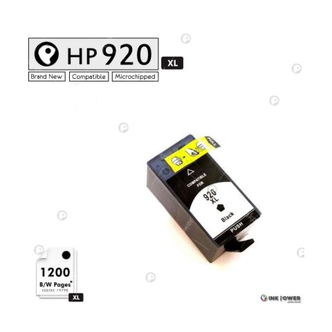 Inkpower Generic for Hp No. 920XL Black Inkjet Print Cartridge
