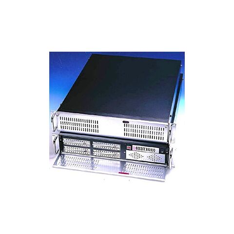 Netix IPC 2U 19 Inch Rack Mount Long Server Chassis Black No Power Supply Included