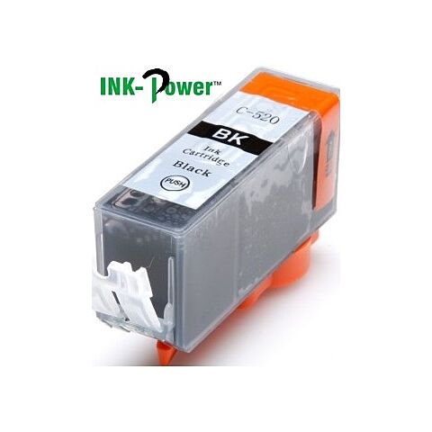 Inkpower Generic for Canon Ink PGI-520BK for use with PIXMA iP3600 iP4700 MP540 MP550 MP560 MP620 MP630 MP640 MP980 Black Inkjet Cartridge
