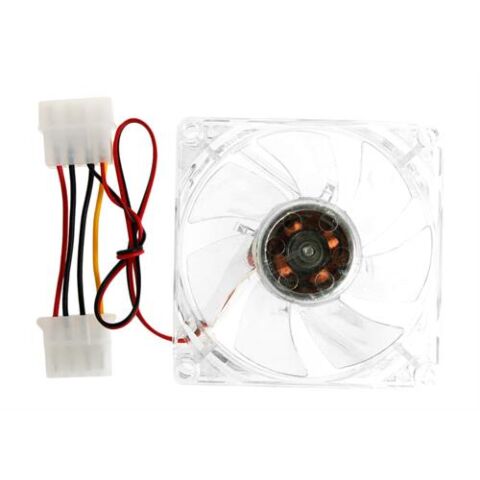 80mm Clear case fan with Blue LED