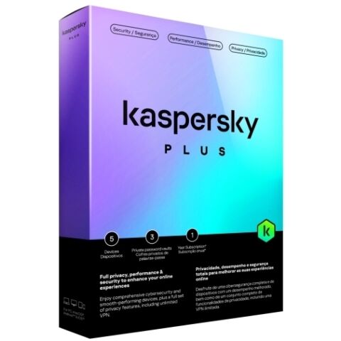 Kaspersky Plus Internet Security 1 year License - 5 Devices
